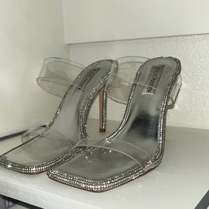 Steve madden rhinestone heels🪩